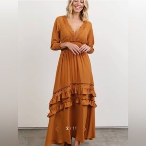 Baltic Born Pippa Ruffle Maxi Dress. NWT. Size M.